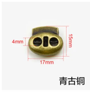 

A32 High grade metal spring buckle bag and suitcase fittings coat rope cord lock slip stop buckle adjustment stoppers