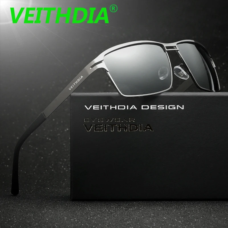 Бренд veithdia HD для мужчин бренд вождения поляризованные солнцезащитные очки