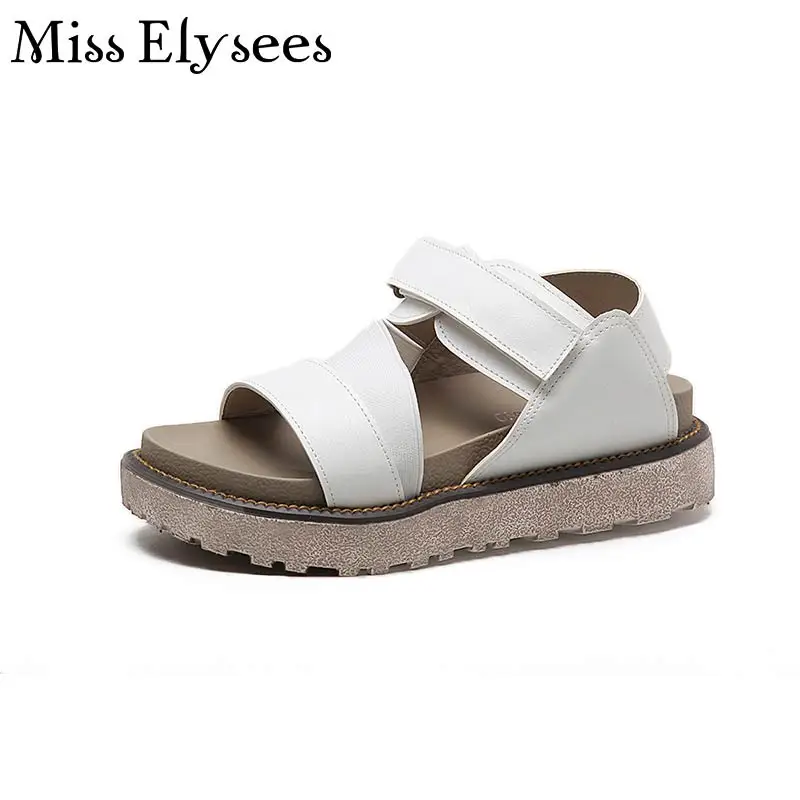 2017 женская Мода Сандалии Мягкие Толстые Платформа Гладиатор Для Женщин Обувь Fameal