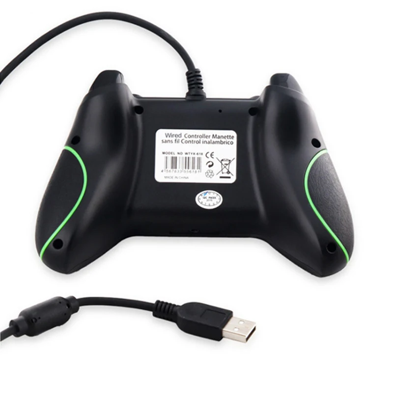 100% качество проводной геймпад игровой контроллер Джойстик для XBOX ONE и ПК USB с