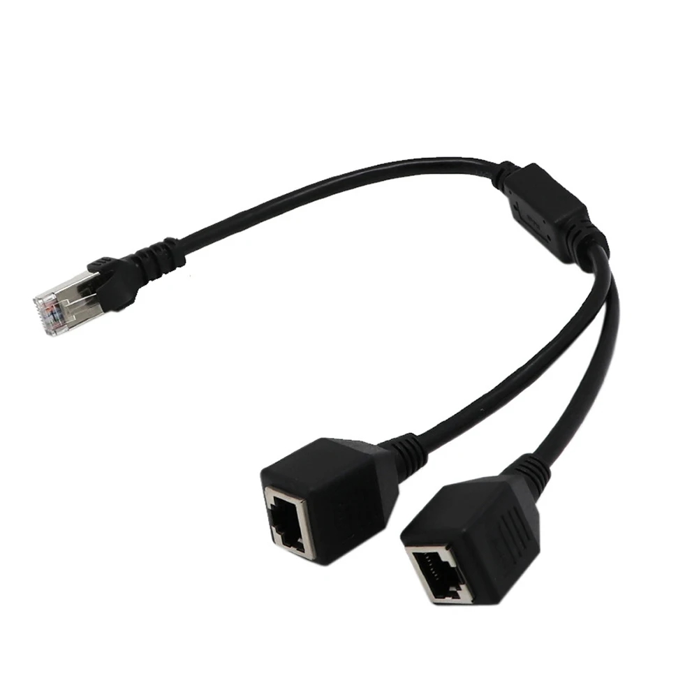 Разветвитель сети Ethernet с 1 штекера на 2 гнезда сетевой разветвитель портами RJ45