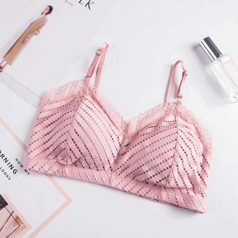 Бесшовный бюстгальтер для женщин кружевной беспроводной мягкий сексуальное