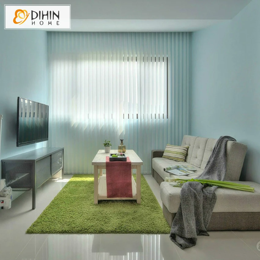Современные модные вертикальные жалюзи DIHIN HOME из полосатой ткани для окна