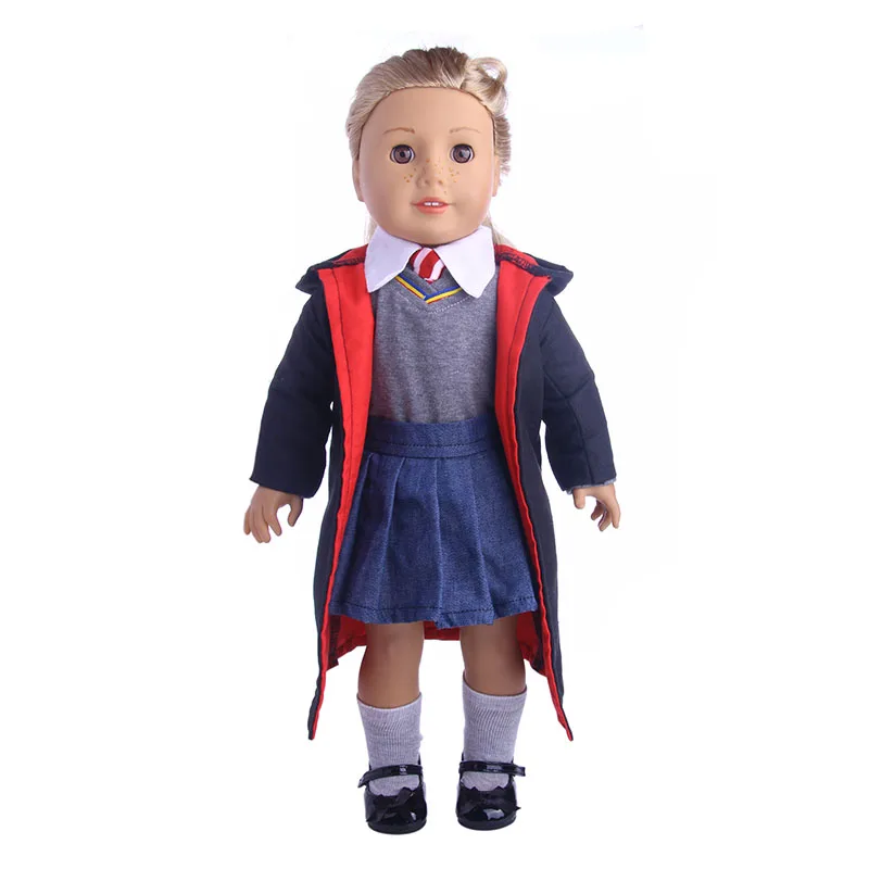 Гермиона Грейнджер Кукла Одежда Chaussures для American Girl Poupées: 8 шт. ХОГВАРТС-как