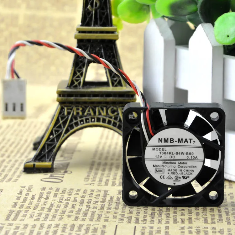 

For NMB 1604KL-04W-B59 40*40*10mm 4CM 12V 0.1A Cooling Fan 3pin