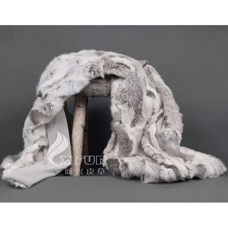 Одеяло из натурального кроличьего меха 150x200 см | Дом и сад