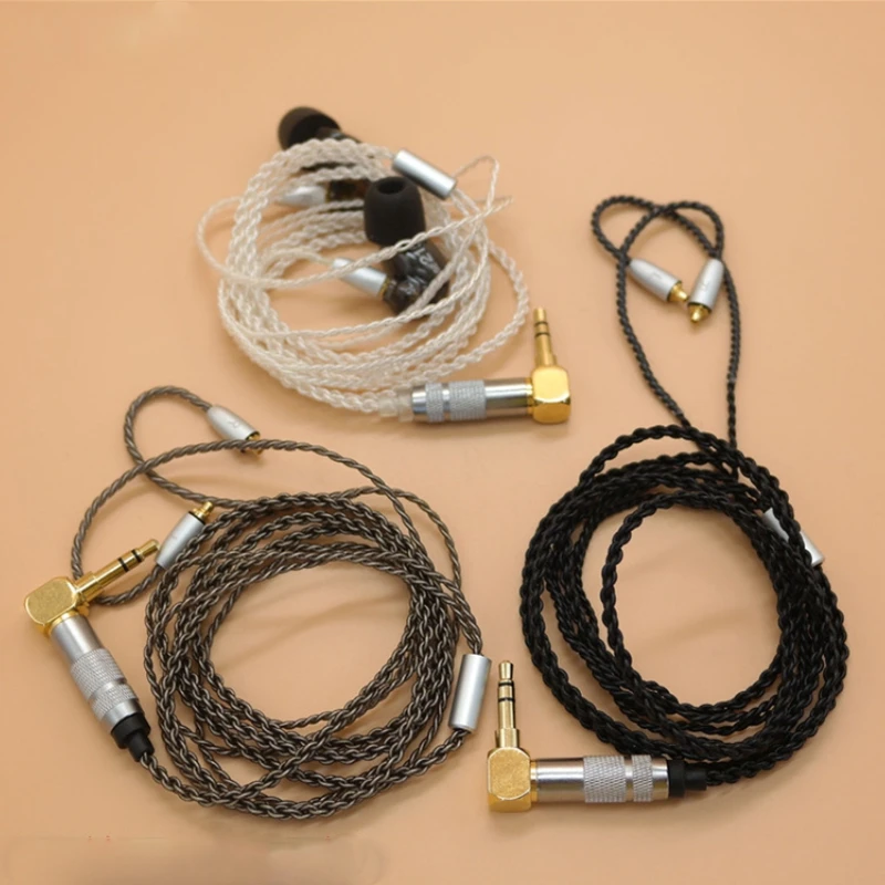Замена OCC посеребренный кабель для наушников MMCX для Shure SE215 SE315 SE425 SE535 SE846 UE900 T100 для Westone