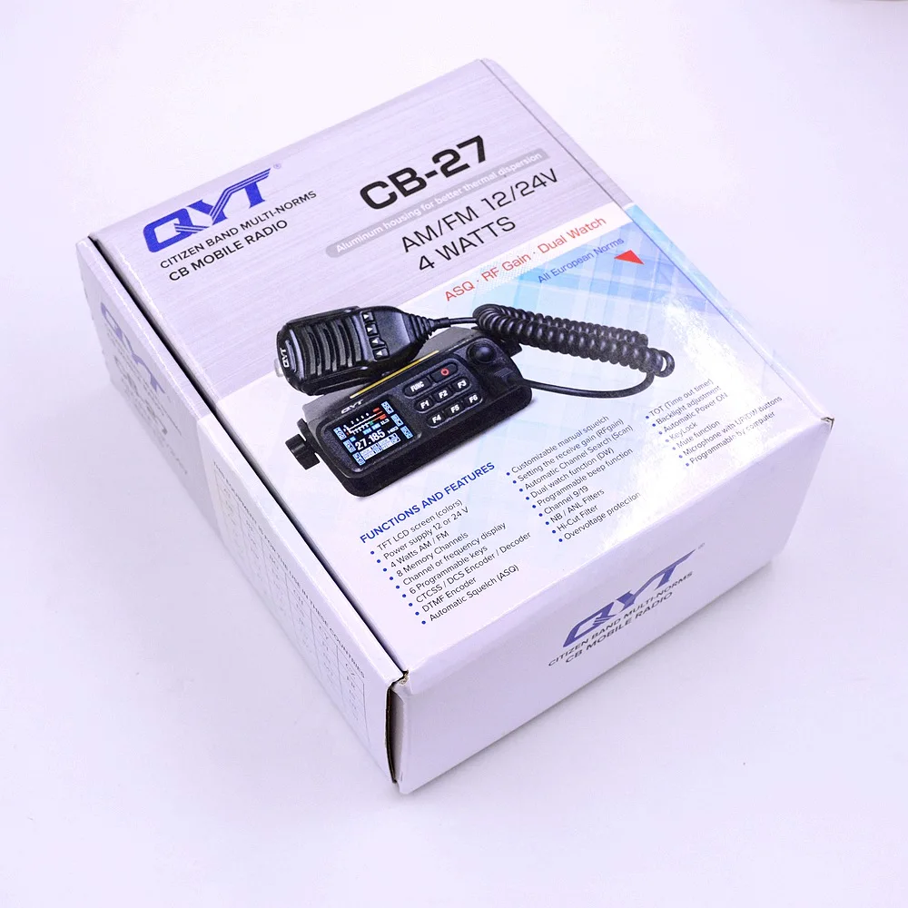 QYT CB 27 AM FM Citizen Band мультинормативное ранцо 26 965 в 405 МГц мобильное автомобильное