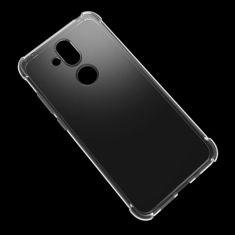 Брендовый противоударный мягкий силиконовый чехол из ТПУ для Nokia X7 защитный