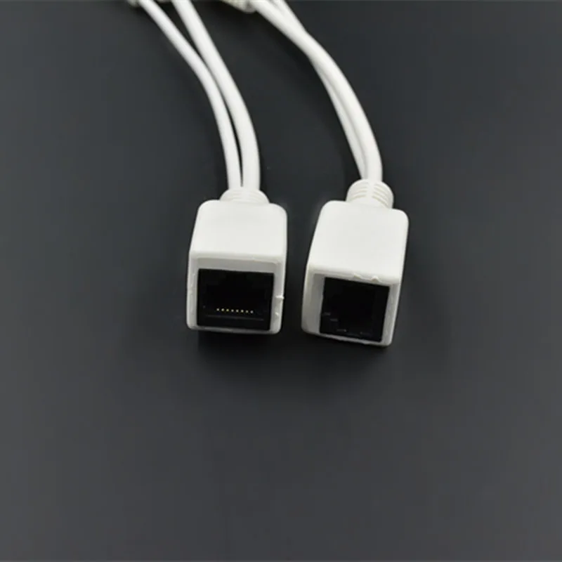 10 шт. (5 пар) адаптер кабеля RJ45 Инжектор POE + разветвитель камеры Power Over Ethernet 12 В|12v wire