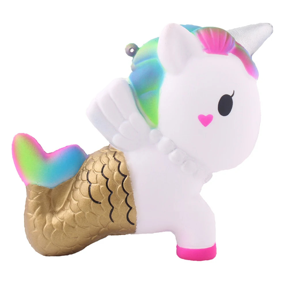 Smooshy Mushy Mermaid Unicorn Squishy Toy антистресс милые слизи Squeeze игрушки медленный рост снятие