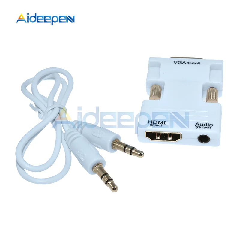 Кабель преобразователь hdmi vga 1080P с переходником Мама папа|Соединители| |