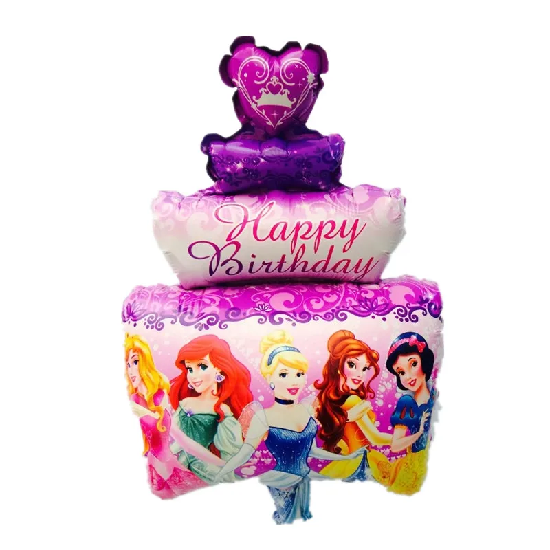 4 шт. мини воздушные шары из фольги Globos для маленьких мальчиков воздушные шары 1th детская коляска мяч для девочки на день рождения надувные вечерние детские украшения - Цвет: princess cake