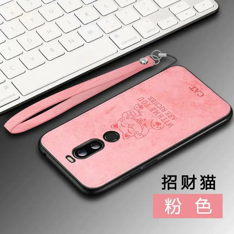 style 02 Чехол для meizu X8, роскошный мягкий силиконовый+ жесткий тканевый защитный чехол-накладка с оленем и кошкой для meizu note 8, 9X8, полный чехол для телефона - Цвет: style 02