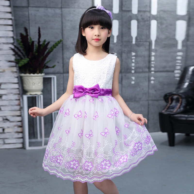 Принцессы Robes для Meninas цветы сарафан без рукавов официальная одежда