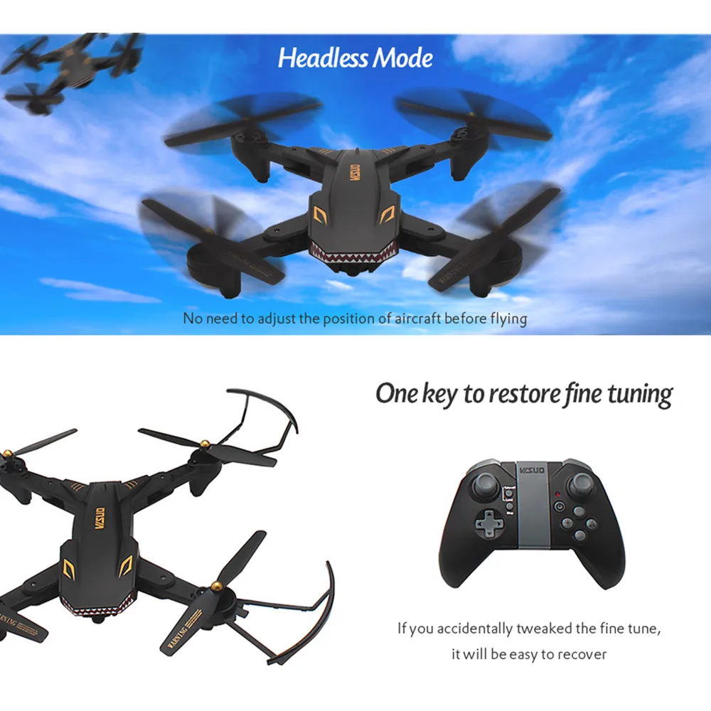 TIANQU VISUO XS809S Wi Fi FPV hd камера Дрон RC Квадрокоптер 2 4 ГГц складной селфи один ключ