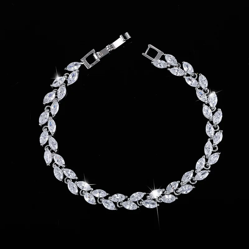 Новый Модный женский Горячая для женщины и синий браслет Jewelry AAA циркон Простой С