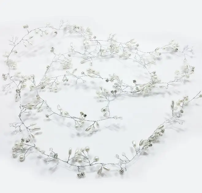 Кристальный жемчужный пояс для волос Свадебные украшения аксессуары | Украшения