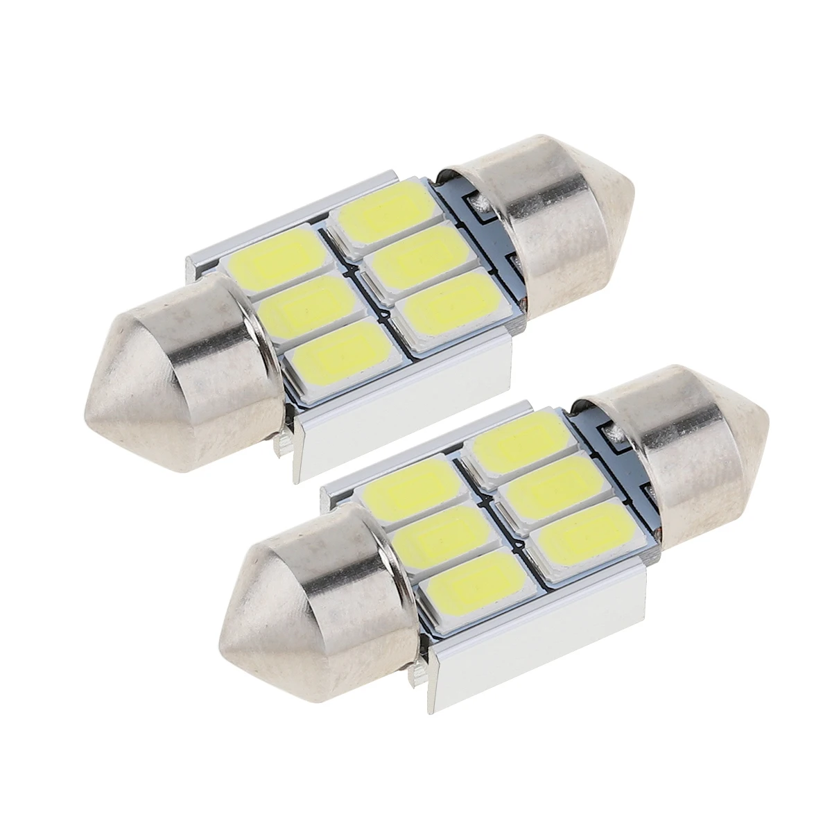 2 шт./лот светодиодная купольная лампа 12 В 5630 6 SMD Белая Гирлянда автомобильная для