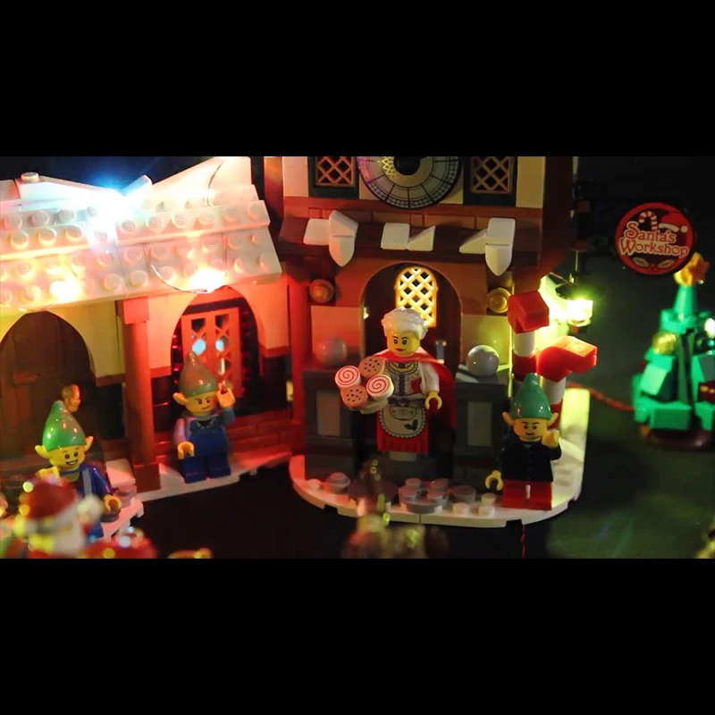 Набор светодиодных светильников для Lego 10245 мастерская Санты отец Рождество