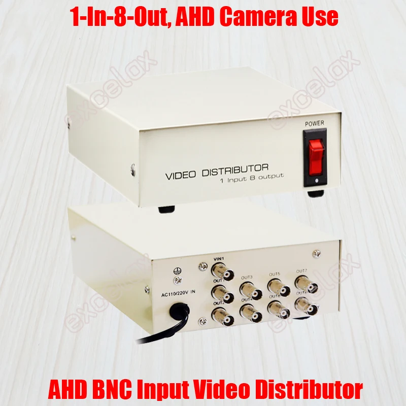AC220V 1 в 8 Выход AHD BNC разъем видео дистрибьютор 8CH сплиттер для аналогового HD камера