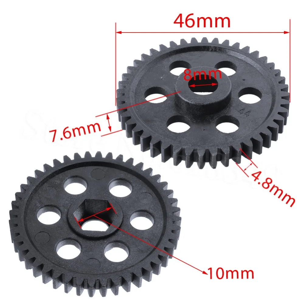 10 шт. RC HSP 02040 Spur Diff Main Gear 44T для 1/10 Nitro On Road Car 94102 94122 SONIC XSTR POWER Redcat Lightning STR запчасти|main
