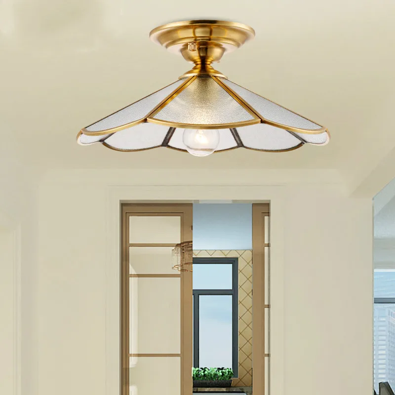 1 шт. мини Медный Подвесной светильник для прихожей террасы крыльца подвесной