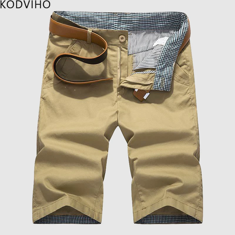 Шорты мужские хлопковые однотонные повседневные короткие брюки летние модные