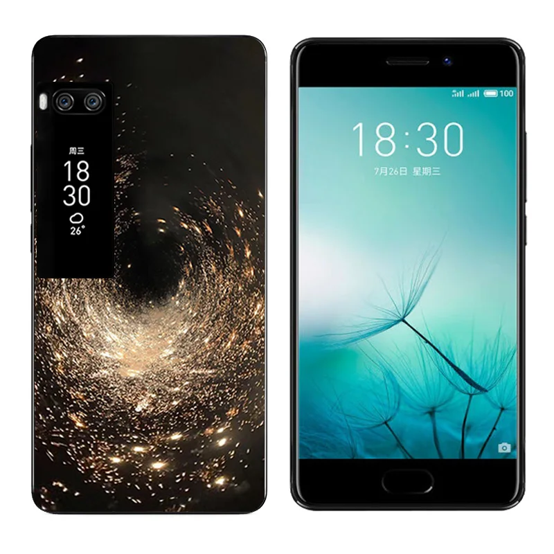 Защитные чехлы для Meizu Pro 7 5 2 дюйма мягкий силиконовый чехол на заднюю панель