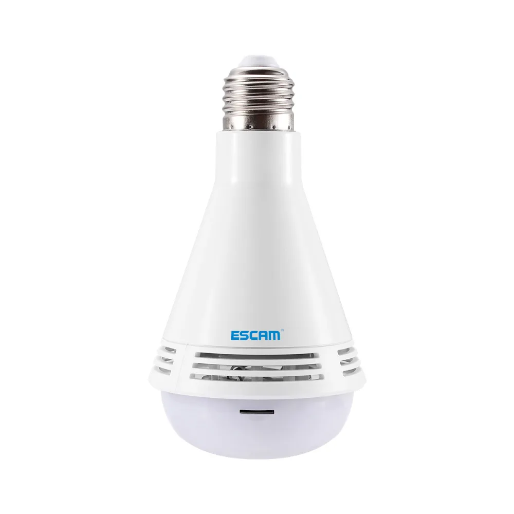 ESCAM QP137 1080P WiFi лампа ip-камера в форме лампы 2.0MP HD панорамная камера видеонаблюдения