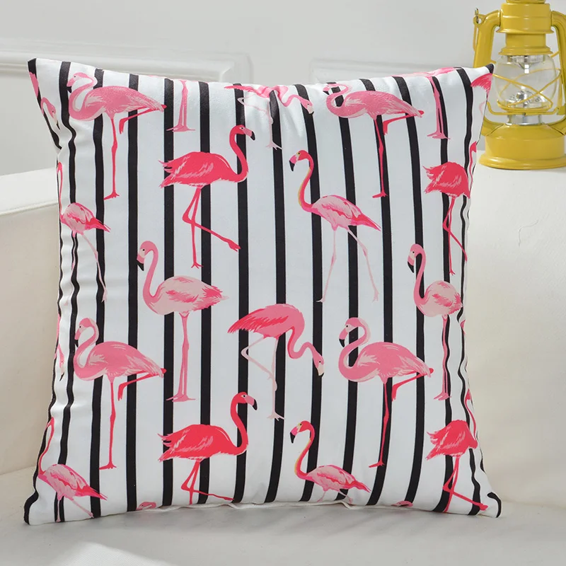 Чехол для подушки в скандинавском стиле с принтом фламинго 18x18 дюймов 45x45 см | Дом