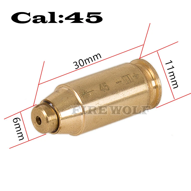 Огонь волк охота лазерный прицел красного цвета Cal.308. 45. 38. 30 Cal 7 мм 8 9 Cal.303 300 30win