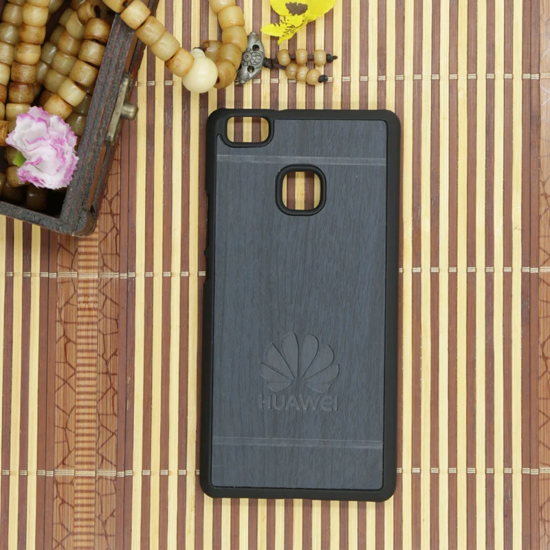 Для huawei P9 случае Lite крышка 5 2 дюймов Дерево кожа кожи с твердым PC Классический