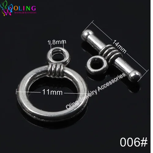 006 12PCS OlingArt 14*20 мм Круглые античные бронзовые/Серебристые/золотистые цвета розового золота браслет ожерелье DIY Изготовление ювелирных изделий - Цвет: 006 12PCS