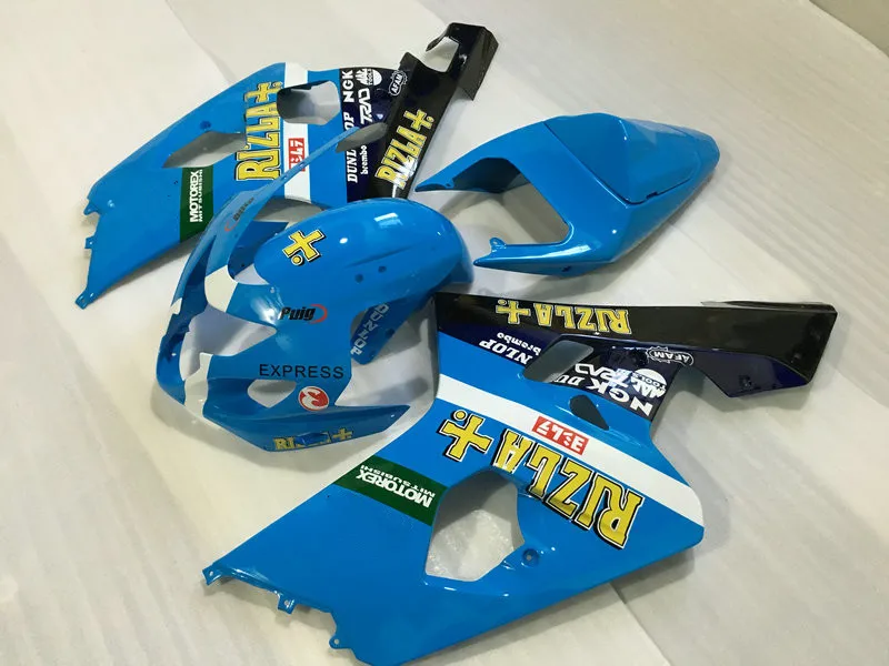 Набор обтекателей мотоцикла для GSXR600 750 K4 04 05 GSXR 600 GSXR750 2004 2005 ABS Cool Blue Обтекатели набор + подарки SG44|fairing kit|motorcycle