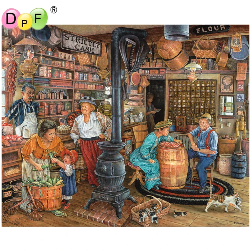 DPF Алмазная вышивка живая бистро алмазная живопись крестиком рукоделие Набор для