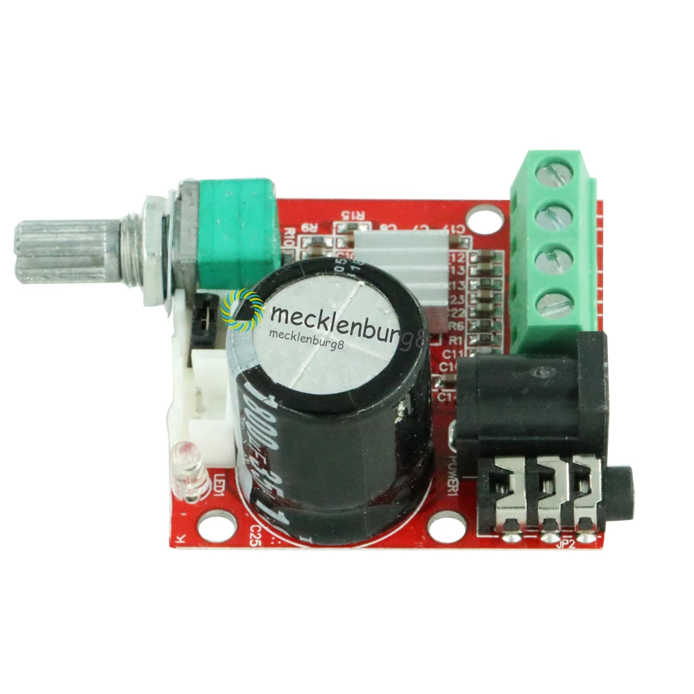 12 В mini Hi-Fi PAM8610 аудио стерео усилитель платы 2X10W двухканальный D Класс умная