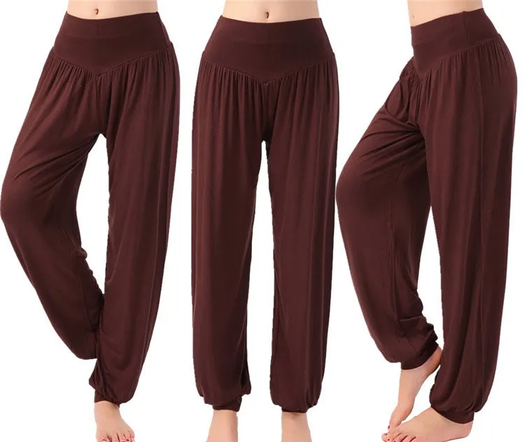 Женские брюки-шаровары с завышенной талией брюки-клеш S-образным вырезом