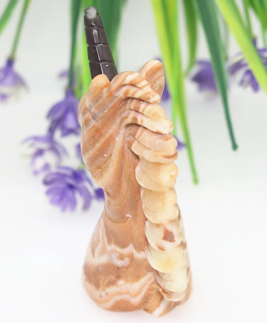 3 51 &quotMIHUANG нефрит ручной работы резной Единорог из горного хрусталя Череп