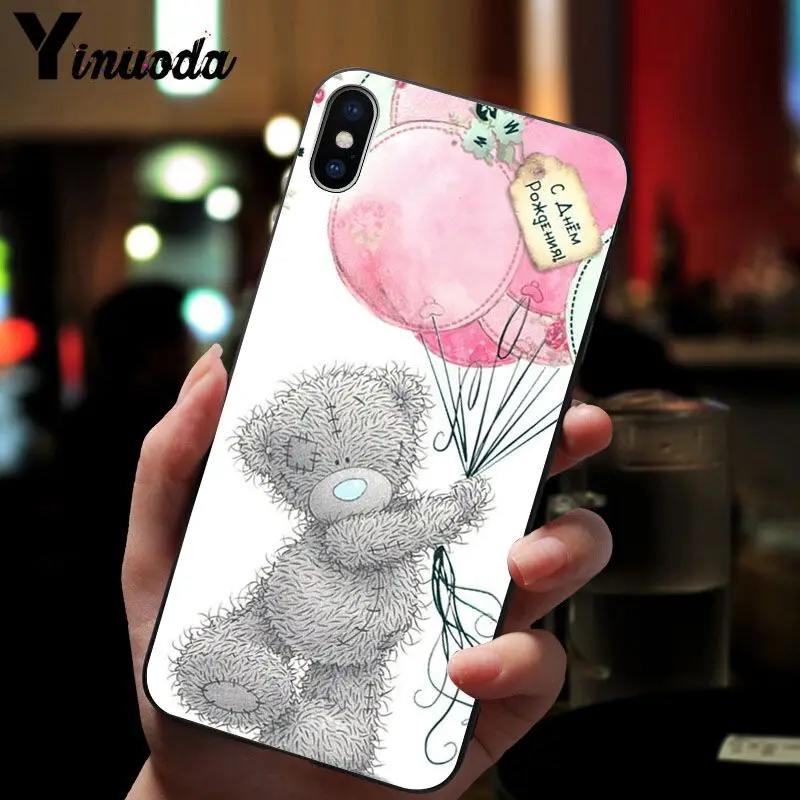 11pro MAX Tatty Teddy Bear Me To You мягкий силиконовый черный чехол для телефона iPhone X XS 6 6s 7 7plus 8