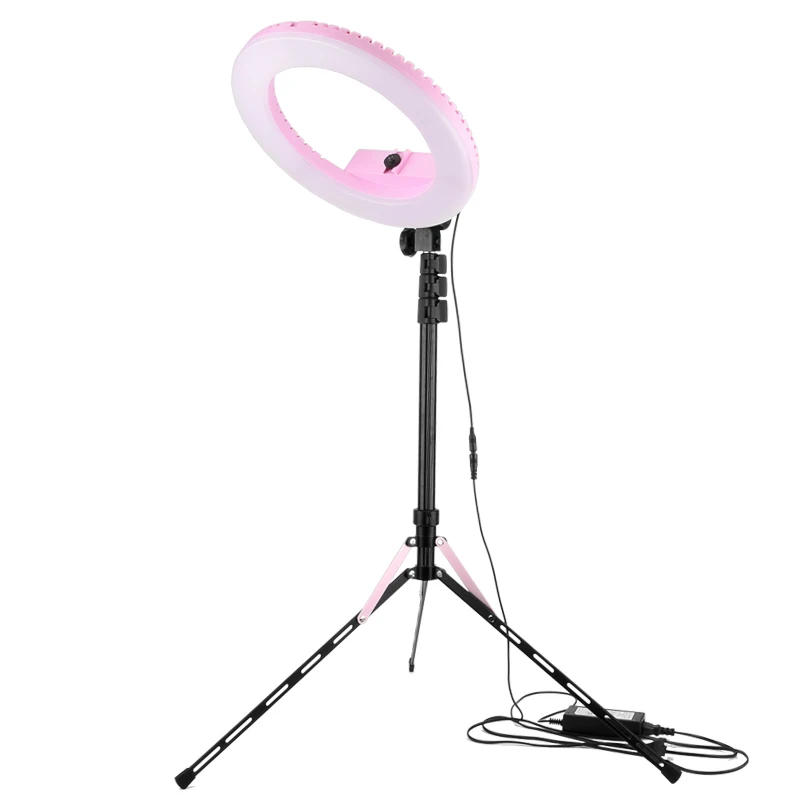 LED light 20W 13inch phone and led camera studio with tripod makeup photographic selfie circle ring for Video | Электроника