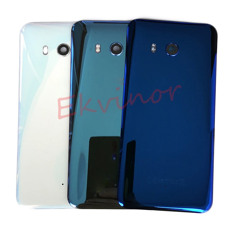 Задняя крышка из стекла для HTC U11 задняя аккумулятора чехол с объективом камеры