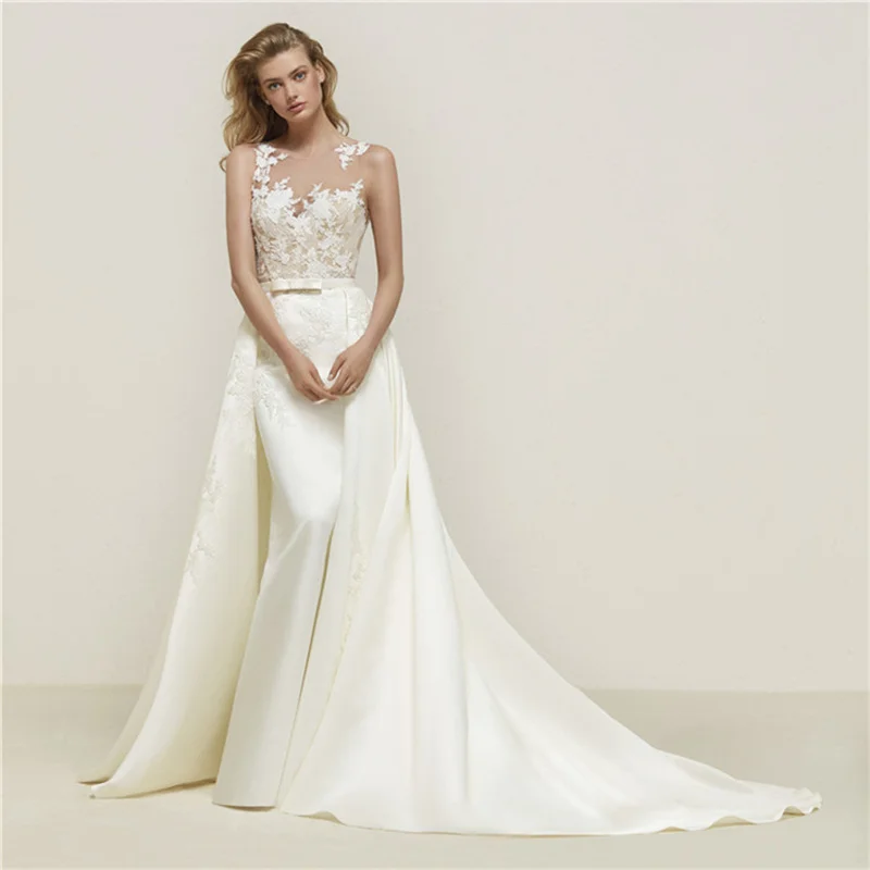 Винтажное мусульманское свадебное платье с глубоким вырезом 2019 сексуальные