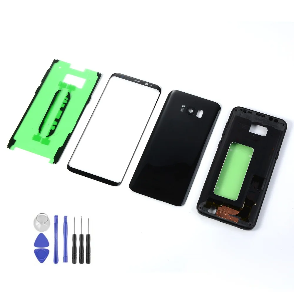 Для Samsung Galaxy S8 + Plus G955 G955F корпус средняя рамка Задняя крышка батареи ЖК передний