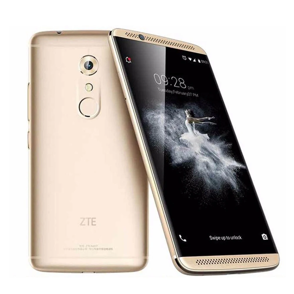 2K AMOLED ZTE Axon 7 A2017 Mobile Phone Android 6.0 4G LTE 4+128G Snapdragon 820 Quad Core Fingerprint NFC Original 20MP Type-C | Мобильные