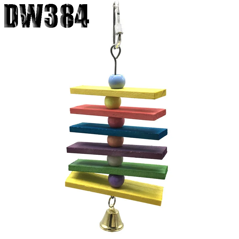 DW384 1 шт., подвесные украшения для укусов птиц, принадлежности для птиц, принадлежности для обучения, различные клетки для птиц, аксессуары для птиц, игрушки для жевания - Цвет: DW384