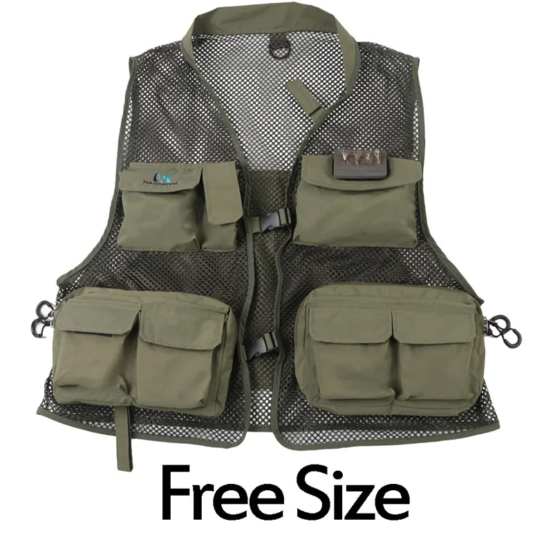 Hylite free size Maximumcatch супер светильник дышащий рыболовный жилет с несколькими карманами для рыбалки на открытом воздухе - Цвет: Hylite free size