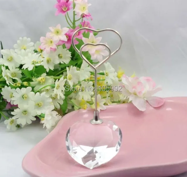 Креативный Хрустальный держатель для карт в форме сердца товары празднования
