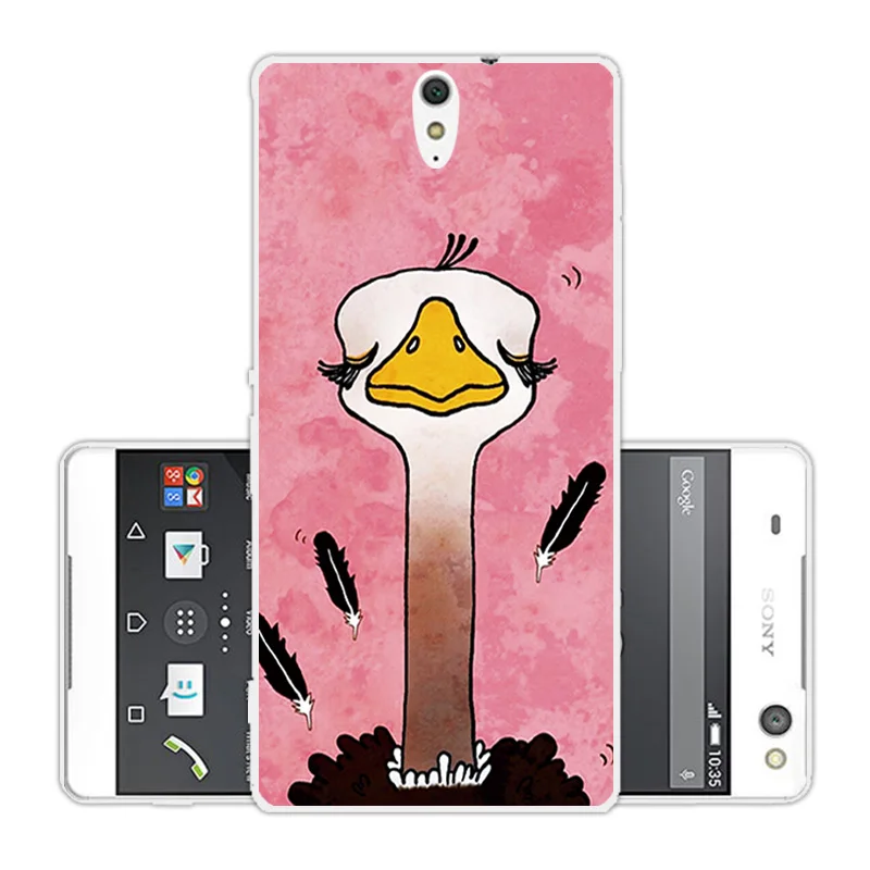 For Sony Xperia C5 Phone Cases Soft Silicone Pink Back Cover 6.0 inch Clear TPU for Ultra / Dual E5533 Coque |