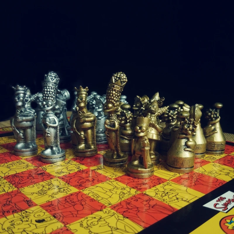 Золотая Серебряная кукла шахматы набор головоломка игра хороший подарок для